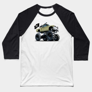 Cartoon Monster Truck Baseball T-Shirt